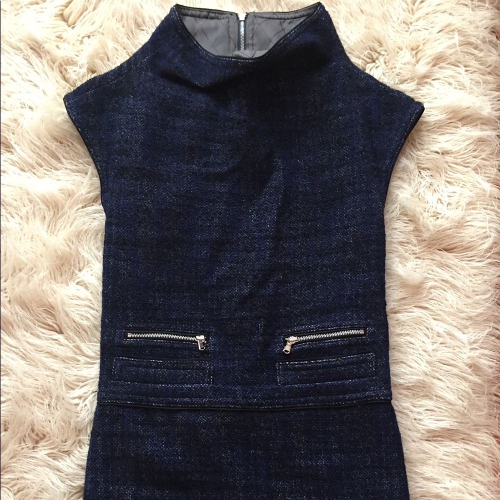 Marc by Marc Jacobs Navy Blue Black Tweed Dress
